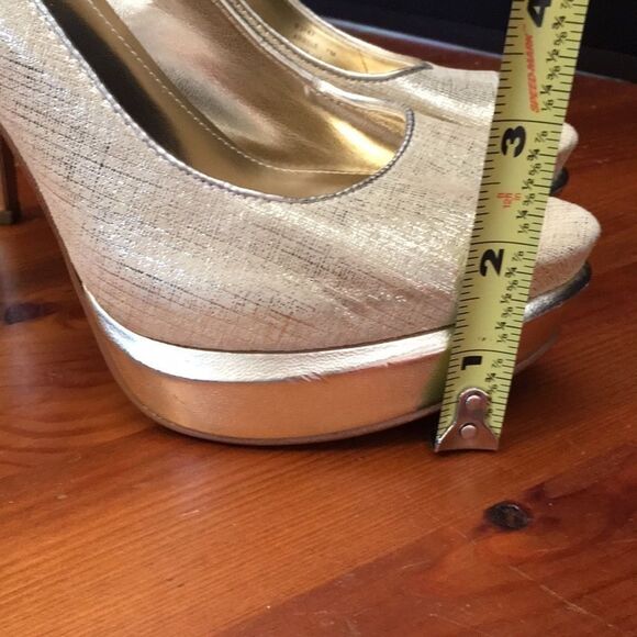 Calvin Klein Gold Arielle 5” Heels Size 7 - Picture 7 of 12